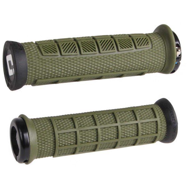 Odi Elite Pro MTB Lock On Grips 130mm - Army Green click to zoom image