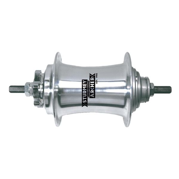 Sturmey Archer SX-RK3 3sp Gear Hub 3spd Alloy with IS Disc brake mount. 170mm O.L.D. inc.Gear control click to zoom image