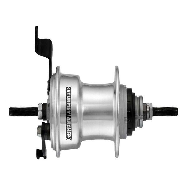 Sturmey Archer RX-3 3sp Rotary Gear Hub 3spd Alloy with Drum Brake (70mm), 135mm O.L.D. Inc Shifter click to zoom image