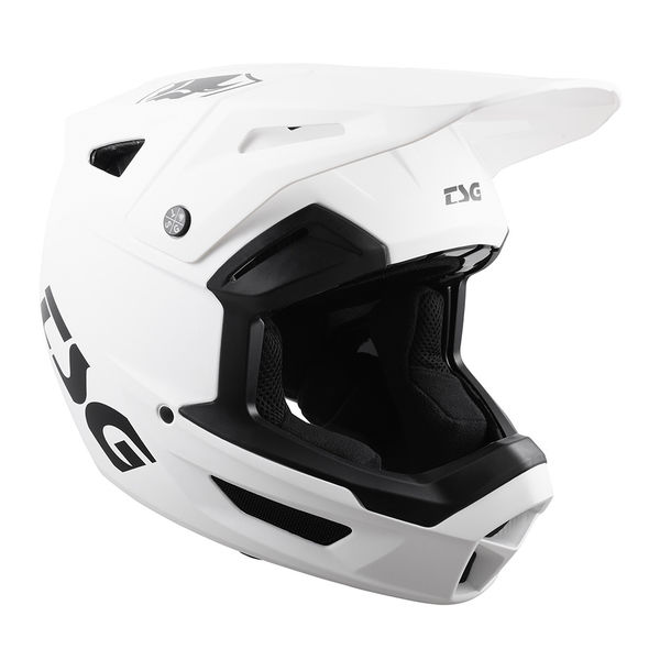 TSG Sentinel Full Face Helmet ABS Material, Washable Liner, 12 Vents, Adjustable visor. EN1078 Satin White click to zoom image