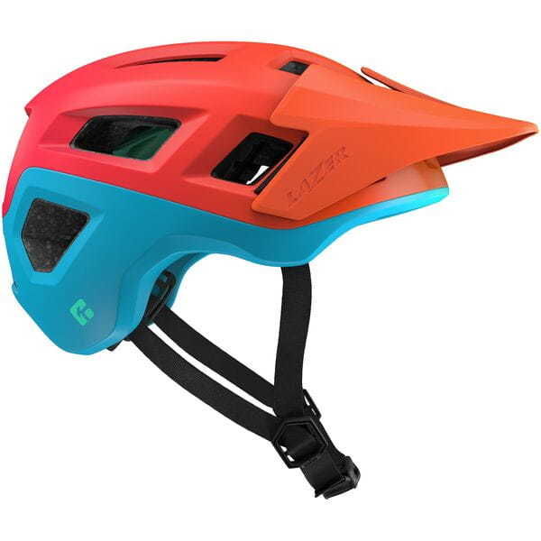 Lazer Coyote KinetiCore Helmet, Matt Orange Green click to zoom image