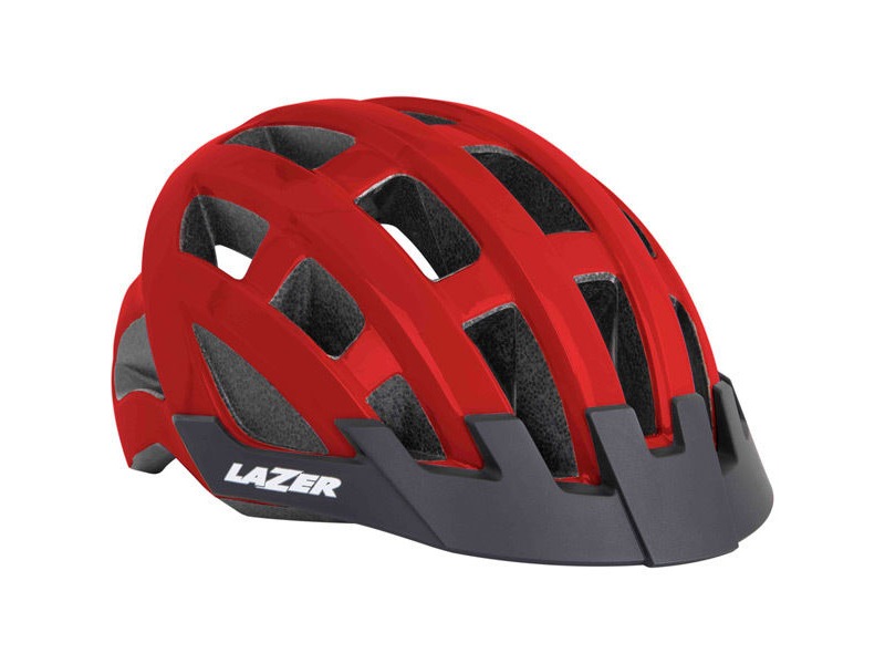 Lazer Compact red uni-size adult helmet click to zoom image