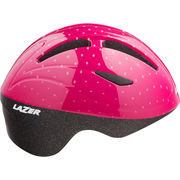Lazer Bob+ Helmet, Pink Dots, Uni-Kids click to zoom image
