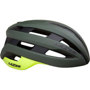 Lazer Sphere MIPS Helmet, Dark Green/Flash Yellow click to zoom image