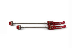 Hope Quick Release Skewer Pair - Road 130mm  Red  click to zoom image