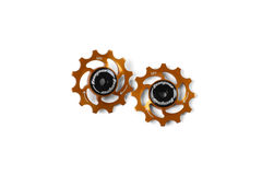 Hope 12 Tooth Jockey Wheels - Pair  Orange  click to zoom image