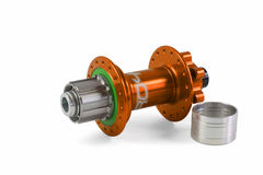 Hope PRO 4 Rear Hub Orange Trial/SS 32H 135 x 12mm  click to zoom image