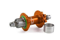 Hope PRO 4 Rear Hub Orange Trial/SS 36H 135mm  click to zoom image