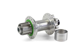 Hope PRO 4 Rear Hub Silver Trial/SS 32H 135 x 12mm  click to zoom image