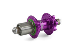 Hope PRO 4 Rear 36H Purple 135 x 10mm bolt-in Shimano Steel Freehub  click to zoom image