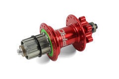 Hope PRO 4 Rear 28H Red 135 x QR Shimano Steel Freehub  click to zoom image