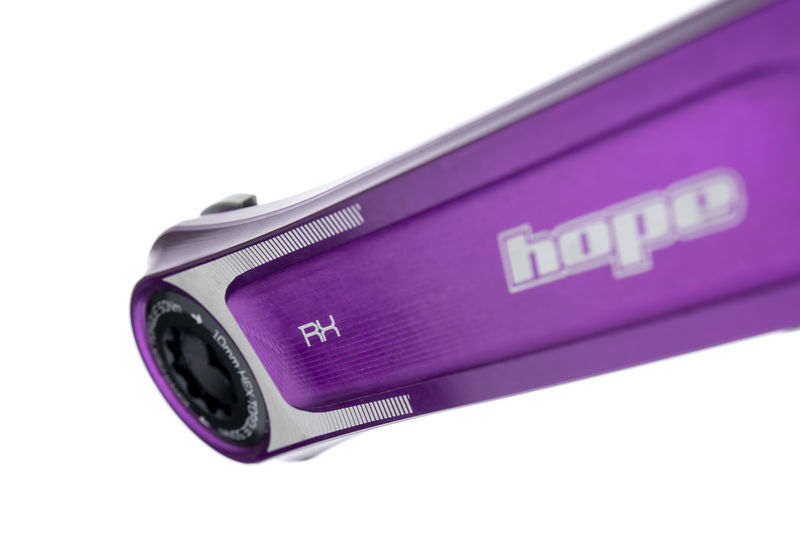 Hope RX Crankset Purple - No Spider click to zoom image