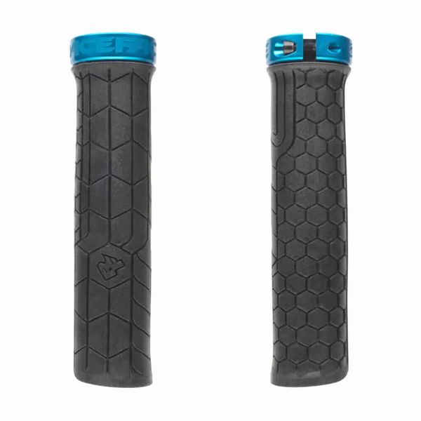 RaceFace Getta Grip Lock-On Grips Black / Turquoise click to zoom image