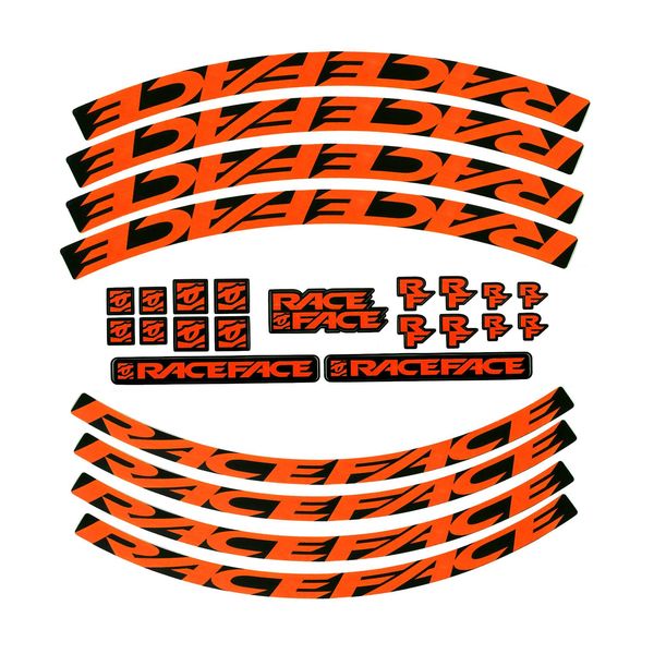 RaceFace Decal Kit Orange click to zoom image