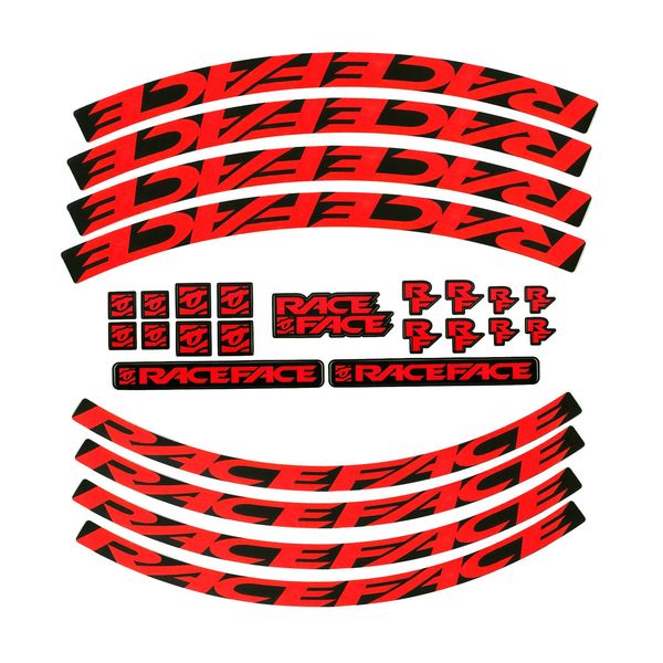 RaceFace Decal Kit Red click to zoom image