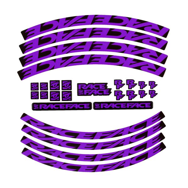RaceFace Decal Kit Purple click to zoom image