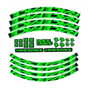 RaceFace Decal Kit Neon Green 