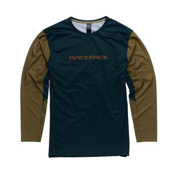 RaceFace Indy Long Sleeve Jersey Pine click to zoom image