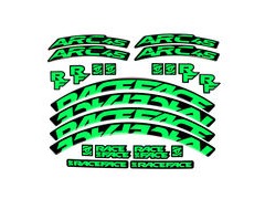 RaceFace Arc / <i>A</i>Effect Rim Decal Kit Neon Green 45mm Neon Green  click to zoom image