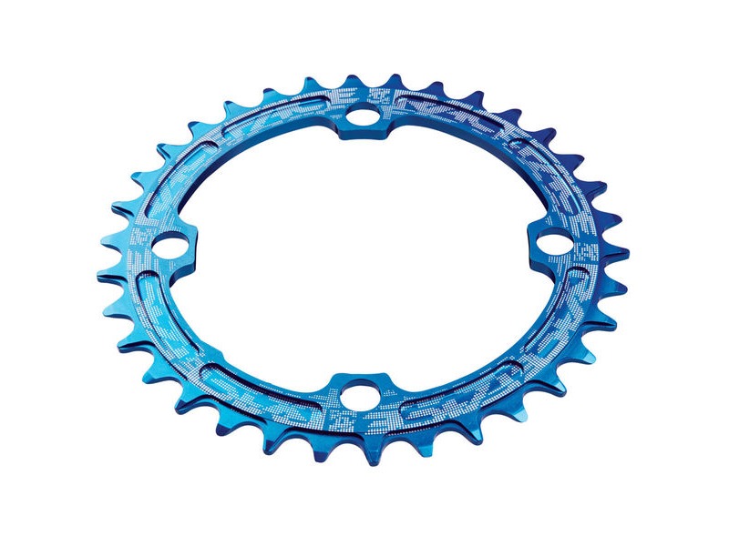 RaceFace Narrow/Wide Single Chainring Blue 104x34T click to zoom image
