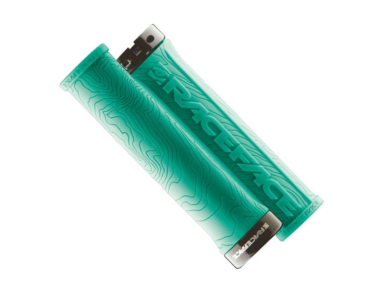 RaceFace Half Nelson Lock On Grips Turquoise click to zoom image
