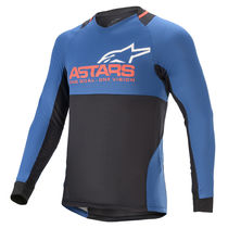 Alpinestars Drop 8.0 Long Sleeve Jersey Mid Blue/Bright Red