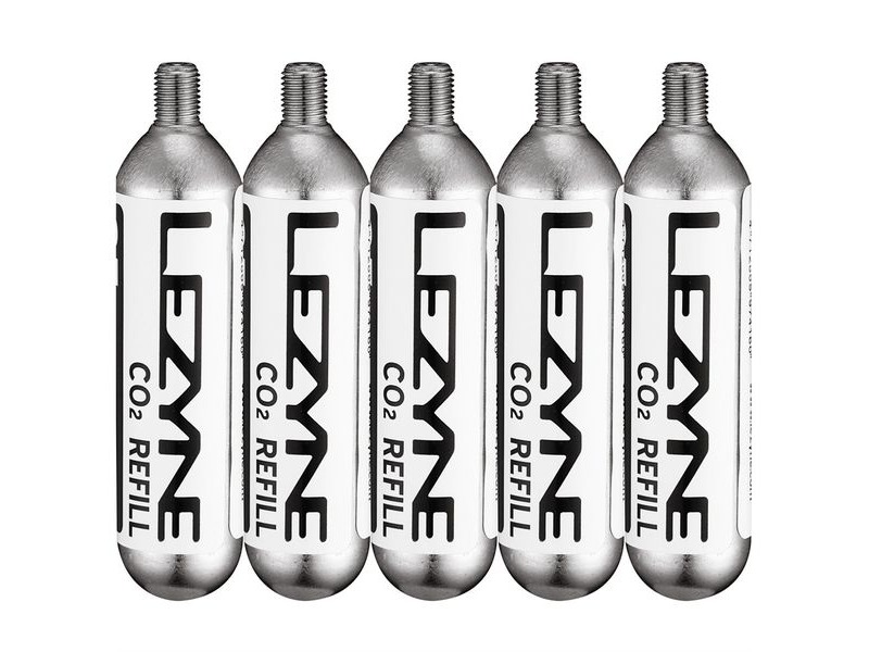 Lezyne 25G Threaded CO2 Cartridge pack of 5 click to zoom image