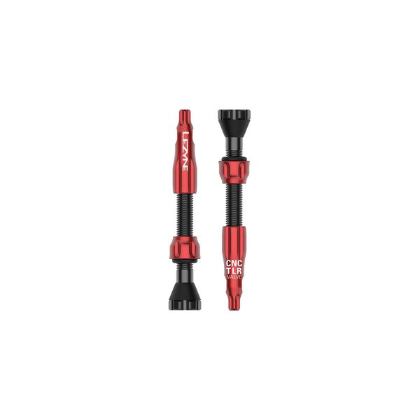 Lezyne CNC TLR Valves (Pair) 44mm - Red Pump Spare click to zoom image