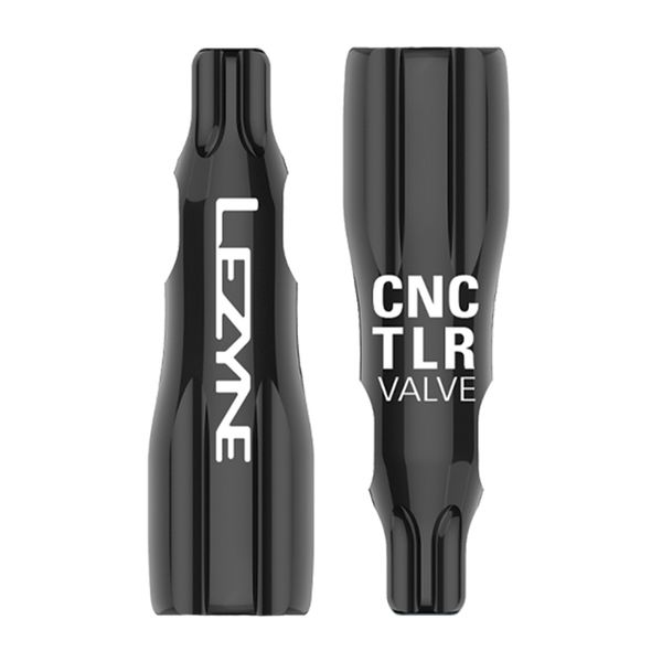 Lezyne CNC TLR Valve Caps Only (Pair) - Black Pump Spare click to zoom image