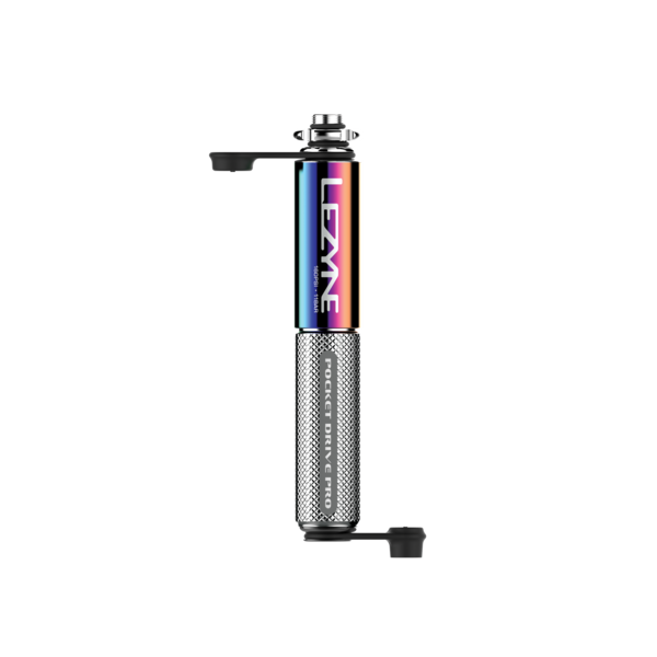 Lezyne Pocket Drive Pro - Neo Metallic/Silver Mini Pump click to zoom image