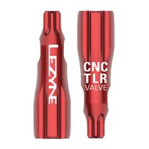 Lezyne CNC TLR Valve Caps Only (Pair) - Red