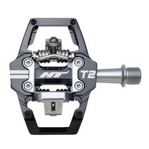HT Components T-2 Trail Clipless Alloy Body, Sealed Bearing, Cr-Mo axles, Inc. X1 Cleats Black