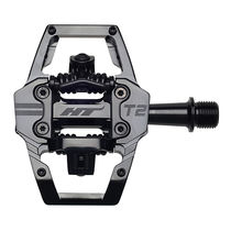 HT Components T-2 Trail Clipless Alloy Body, Sealed Bearing, Cr-Mo axles, Inc. X1 Cleats Stealth
