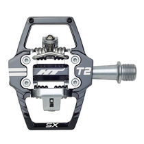 HT Components T-2SX Clipless Alloy Body, Sealed Bearing, Cr-Mo axles, Inc. X1 Cleats Black