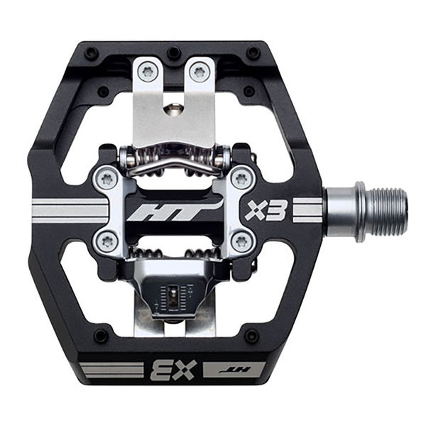 HT Components X-3 Clipless Alloy Body, Sealed Bearing, Cr-Mo axles, Inc. X-1 Cleats Black click to zoom image