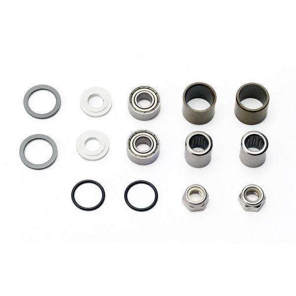 HT Components Pedal Rebuild Kit M-1 2017 On Pedals - Includes, bearings, washers, end nuts, Orings click to zoom image