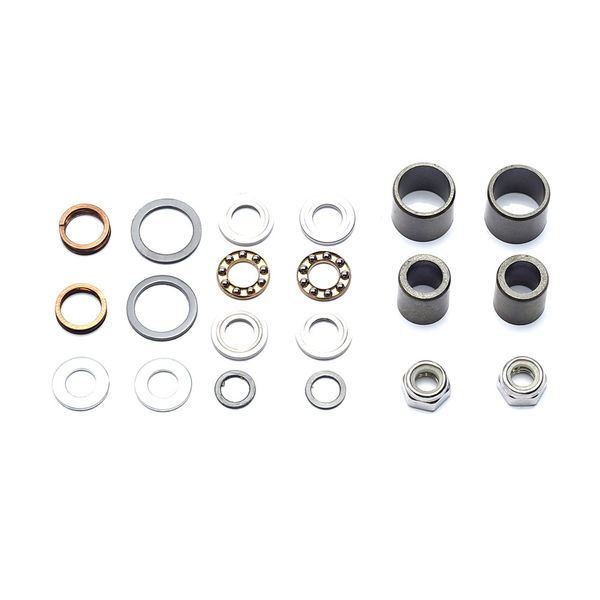 HT Components Pedal Rebuild Kit T-1 Pedals (v3 Current) - Includes, 4 x bearings, washers, end nuts, Orings click to zoom image