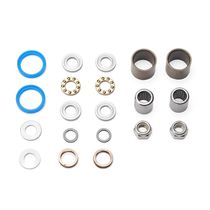 HT Components Pedal Rebuild Kit T-1 2017 on Pedals (Blue seals) - Includes, bearings, washers, end nuts, Orings