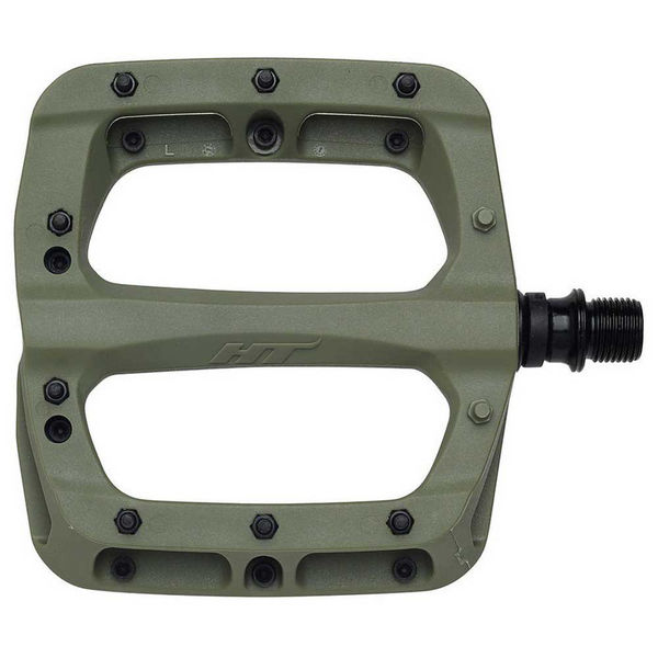 HT Components PA-03A Glass Reinforced Nylon Platform, Cr-Mo axles, Replaceable pins Olive click to zoom image