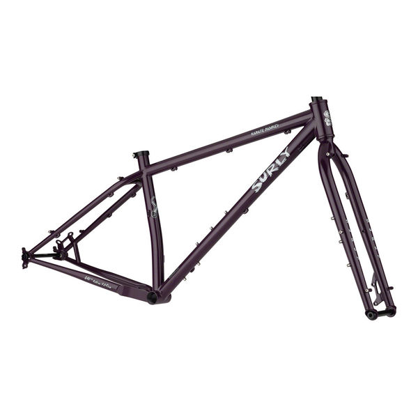 Surly Karate Monkey Frameset 29er Wheel, Butted 4130 Cr-Mo inc Cr-Mo Fork. 145 Dropouts Organic Eggplant click to zoom image