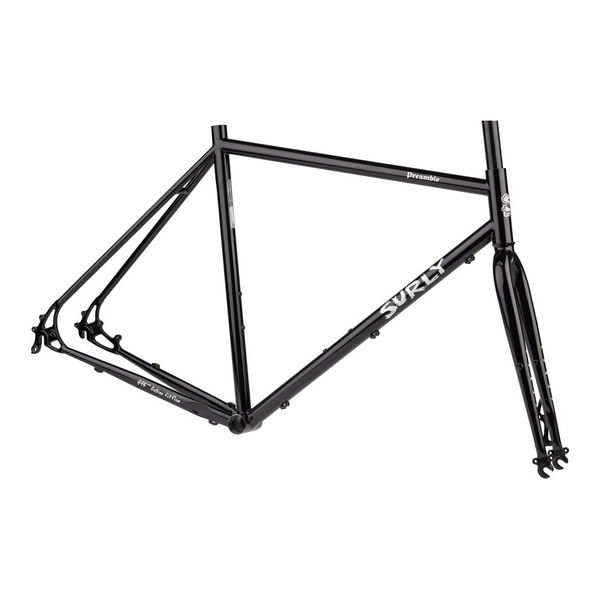 Surly Preamble Frameset 650b All Road Disc, Butted 4130 Cr-Mo inc Cr-Mo Fork. 100/135mm QR Black click to zoom image