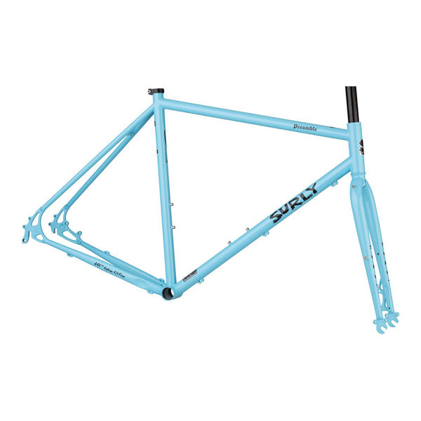 Surly Preamble Frameset 650b All Road Disc, Butted 4130 Cr-Mo inc Cr-Mo Fork. 100/135mm QR Skyrim Blue click to zoom image