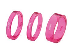 BBB TransSpace Headset Spacers 1.1/8" Pink  click to zoom image