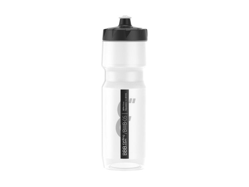 BBB CompTank XL Water Bottle 750ml Clear and Black click to zoom image