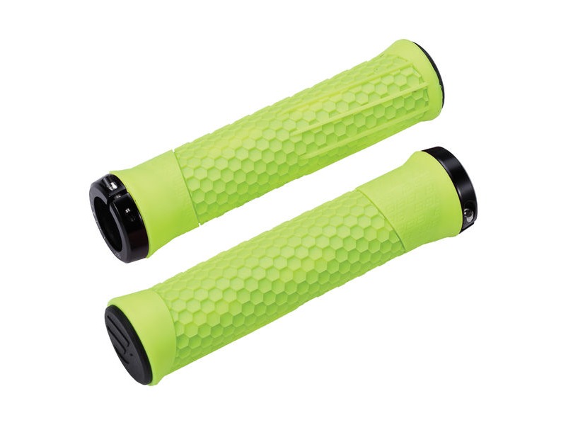 BBB Phyton Grips Neon Yellow, Black Lockring click to zoom image
