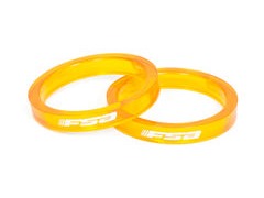 FSA Polycarbonate Headset Spacers 5mm x10 1.1/8" 1.1/8", 5mm x10 Orange  click to zoom image