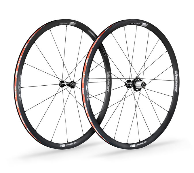 Vision TriMax 30 KB Keronite Coated Road Wheelset Clincher Tubeless Ready, XDR click to zoom image