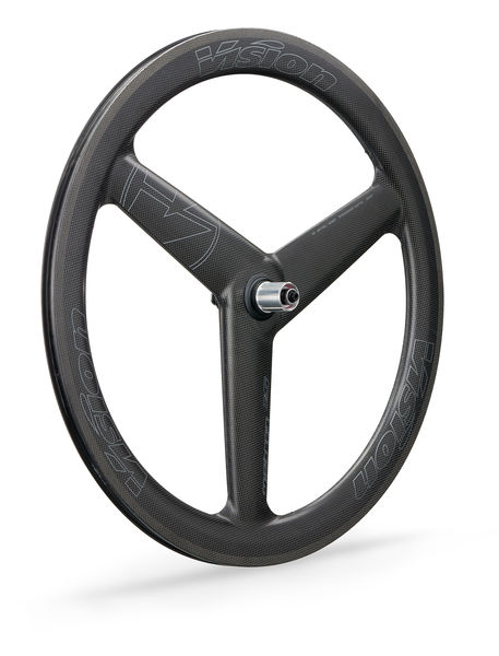 Vision Metron 3-Spoke Disc Carbon Road Rear Wheel Tubeless Ready, Center Lock click to zoom image
