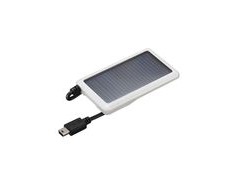Owleye Solar USB Charger Mini-USB White  click to zoom image