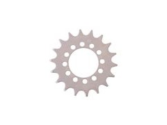 Problem Solvers Disc Mount Fixed Sprocket 18T Silver  click to zoom image